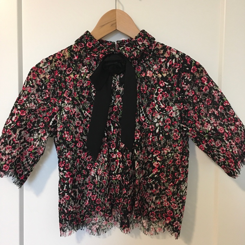 The Kooples Lace Top with a bow (XS)